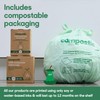 Compostic Home Compostable Trash Bags, 2.99 Gallon Small Kitchen Rubbish