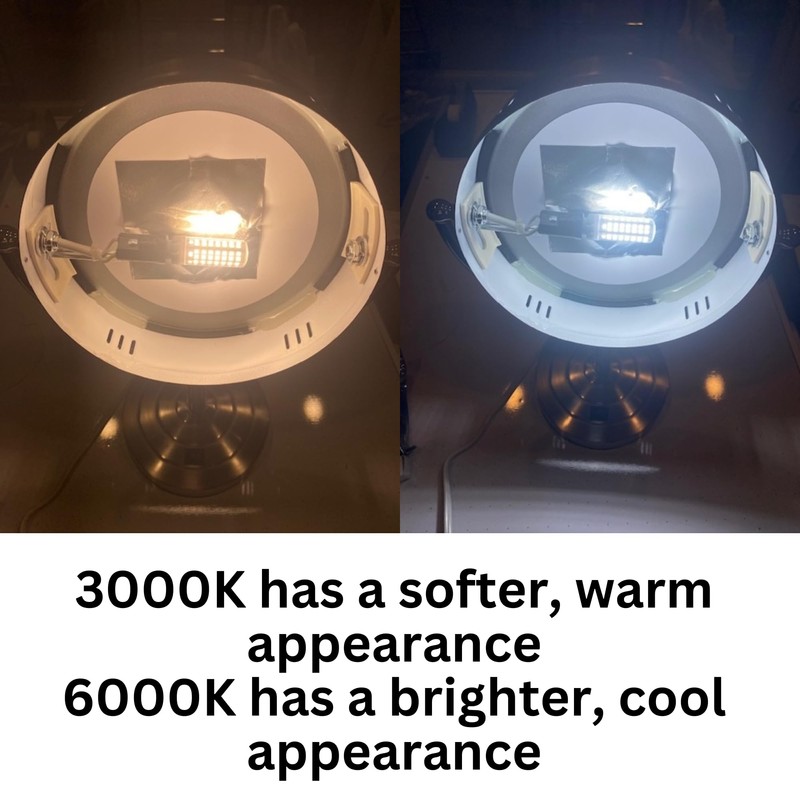 JERDON LED Replacement Light Bulb for Makeup Mirrors - 6000K