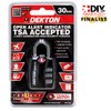 Dekton DT71055 30MM TSA Accepted Combination Padlock, Black
