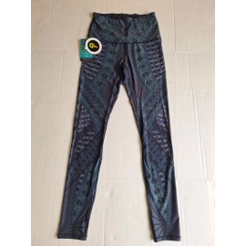 YOGA DEMOCARCY Warrior One Printed Yoga Leggings Size Small New With Tags