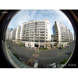 Real HD Real HD 5MP 180 Wide Viewing Angle Fisheye Dome Camera,Analog Camera (Quadbrid 4-in1 HD-CVI/TVI/AHD/Analog), 65ft Night Vision, 2.8mm Lens, Metal Housing