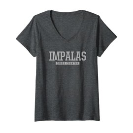 Womens Poudre Impalas Cross Country HS V-Neck T-Shirt