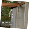 KONTONTY Crystal Rainbow Moon Shaped Stones Sun Catcher Wind Chime