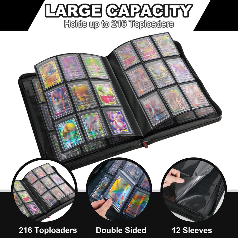 PREZA Toploader Binder - Holds 216 Top Loaders - 9