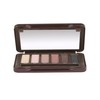 BYS On-The-Go Eyeshadow Palette,Six Shades with Mirror and Applicator, Nude