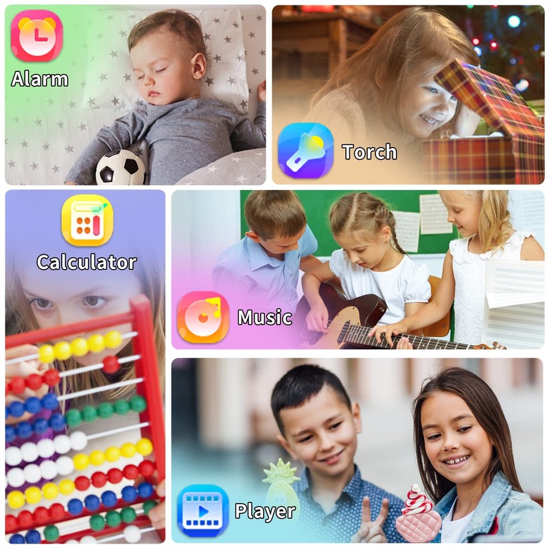 Phyulls Smart Watch for Kids with 39 Games Alarm Clock,