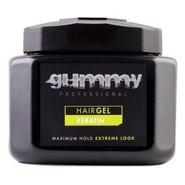 Gummy Hair Gel Maximum Hold Extreme Look Keratin 23.5 Ounce (700ml) (Pack of 3)