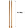 ChiaoGoo Single Point 7-inch (18cm) Bamboo Dark Patina Knitting Needle;