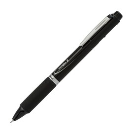 Pentel Energel 3 Multi-Color Gel Pen, Retractable, Fine 0.5 Mm, Black/Blue/red Ink, Gray Barrel