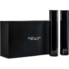 Juan & Jan Champagne Flutes - 7.5 Oz- Black Set of 2, Modern & Luxurious Crystal Hand Blown Glass Flute - Processo Wine Flute, Cocktail Glasses, Mimosa Glasses - Bar Glassware