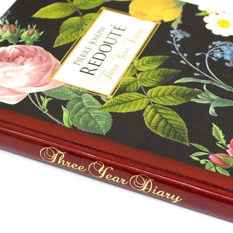 Diacars 2601-G04-010 3 Year Diary Redoute Flower Collection 35th Commemorative