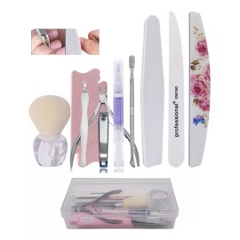 Maange Profesionales Limas Para Uñas Set Belleza Para Uñas 10 Pzs