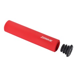 Bike Handlebar Grips, Non-Slip Rubber Bicycle Handle with Lock, Bike Handle for Scooter Cruiser Urban Bike Tricycle Wheel Chair Mountain Bike Road Bike MTB BMX (Red, 30 mm)