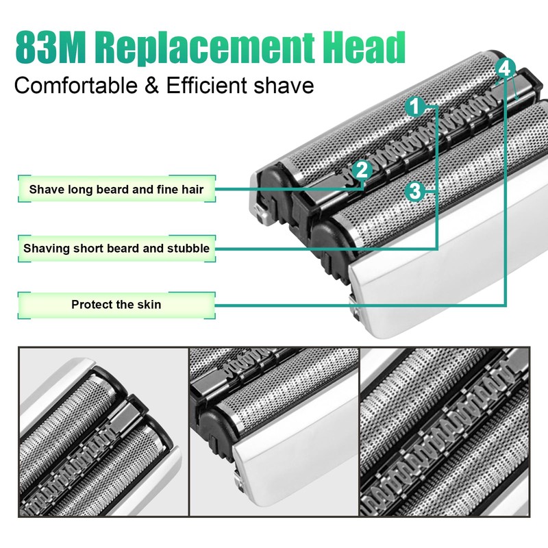 Series 8 83M Electric Shaver Head Replacement,Compatible with Braun S8