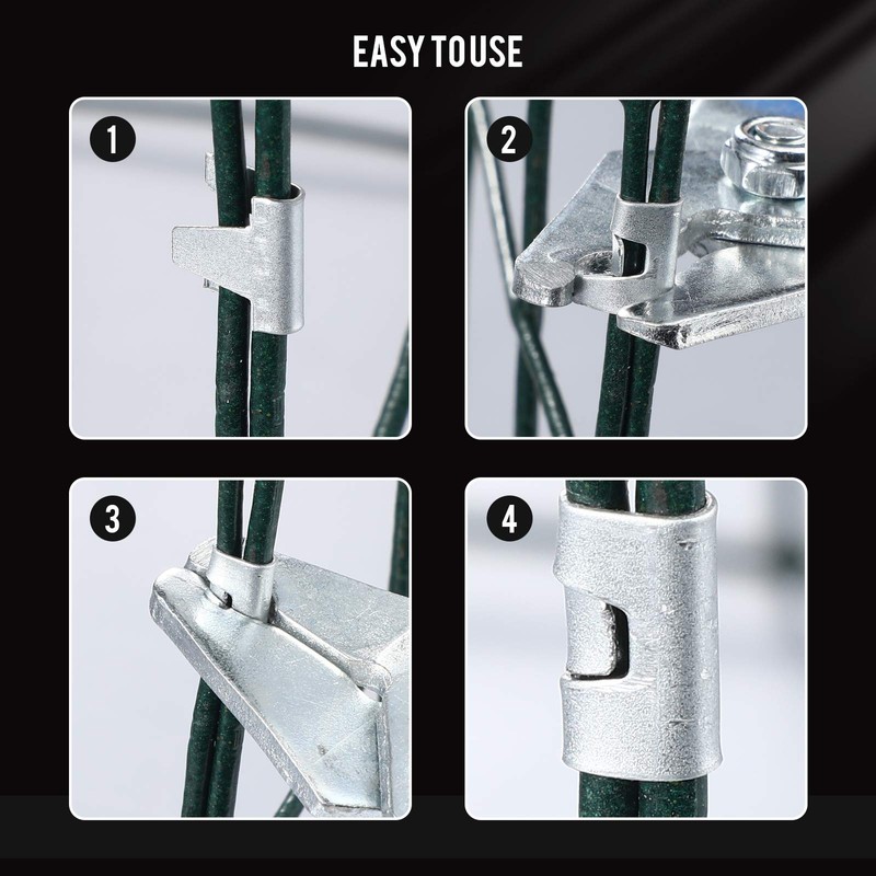 300 Pieces Wire Cage Clips with 1 Piece Wire Cage
