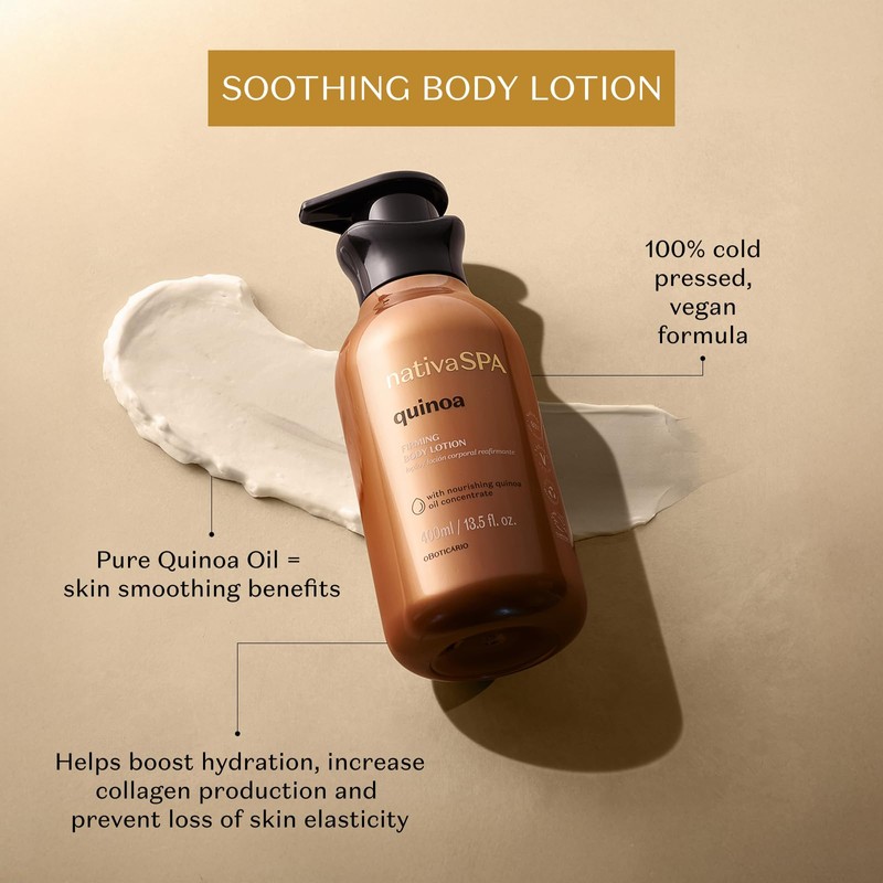 Nativa SPA by O Boticario Quinoa Hydrating Body Lotion, Fragranced