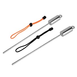 GOTOTOP Scuba Diving Pointer, Stainless Steel Tickle Stick with Lanyard for Scuba Diving,Orange