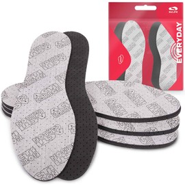 SULPO Acti Carbon Insoles with Activated Carbon Insoles for Men and Women, Anti-Sweat for Work Shoes and Wellington Boots, 4 Pairs