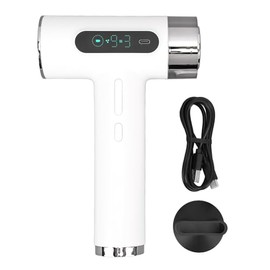 Secador de Pelo, 300W 100000RPM Secador de Pelo Inalámbrico Recargable por USB, 9 Velocidades de Viento 3 Secador de Pelo Portátil de Temperatura...  