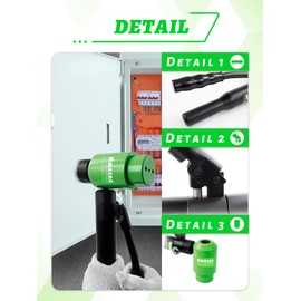 AMZCNC Hydraulic Knockout Hole Punch Driver Kit 1/2 to 4 inch Electrical Conduit Hole Cutter Set KO Tool Kit Metal Sheet Puncher (1/2”~4”)