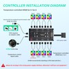 ELFJMZP 8-Channel Dual-Function 5V 3-Pin + 4-Pin PWM ARGB Fan