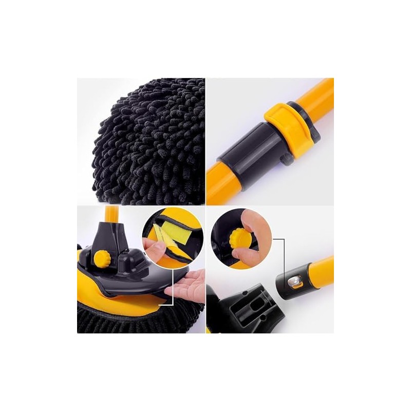 Cepillo para Lavar carros, Kit de Limpieza para Auto, Kit