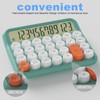 DECKLIT Mechanical Calculator 12 Digit, 5-Inch LCD Display, Battery Desk