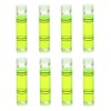 YMGBHNKJLS 8 Pieces Mini Cylindrical Level Small Horizontal Bubble Levels