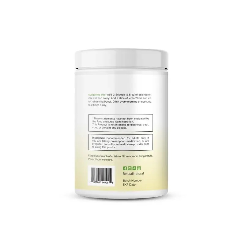 Bella All Natural Probiotics Lemonade Iced Powdered Drink with Prebiotics