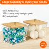 4 Pack Laundry Detergent Container, Clear Laundry Room Organization Containers,