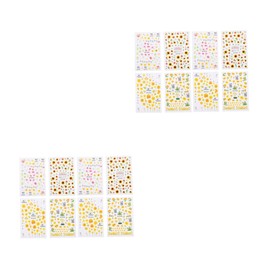 Baluue 16sheets Sunflower Nail Art Stickers DIY Nail Decals for Creative Designs for Parties Daily Wear Special Occasions Elegant Floral Accessories for Girls