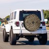 KiuLoam Hipster Leopard Cheetah Print Spare Tire Cover with Backup
