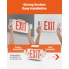 VEVOR LED Exit Sign with Emergency Lights, Two Heads Emergency