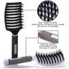 TAVVKE Wild boar bristle hair brush set, curved and ventilated