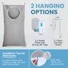 DONAQ Hanging Laundry Hamper Bag XL 40x22", Space Saving over