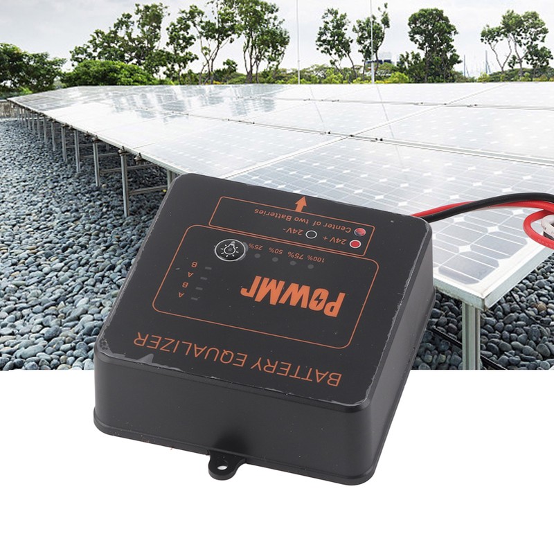 Battery Equalizer Black Solar System Balancer with Reverse Connection Protection