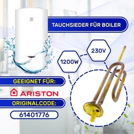 Heating rod for boilers 1200 W with original code 61401776 for Ariston MONTERAL