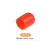 Rebower 20pcs Screw Thread Protector Covers Rubber End Caps Screws