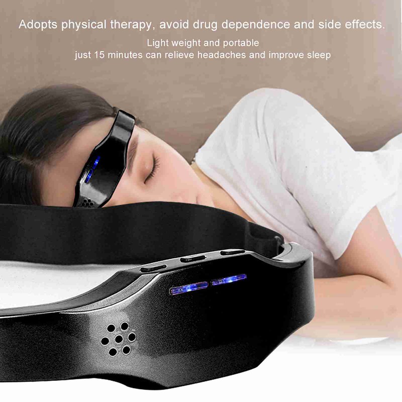 Wireless Intelligent Migraine Pressure Relief Sleep Insomnia Head Therapy Massage