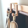 MDFAYE Over The Cabinets Hooks Coat Robe Towel Holder Door