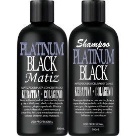 Kit Platinado Shampoo Platinum Black Y Platinum Black Matiz