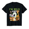 I'm wild And Two Safari Zoo Animal Theme 2 Year