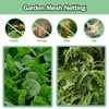 Thicker Garden Mesh Netting,10’ x 16.5’ Ultra Fine Black Plant