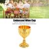 Tomotato Medieval Goblet, Vintage Metal Floral Pattern Goblet The Holy