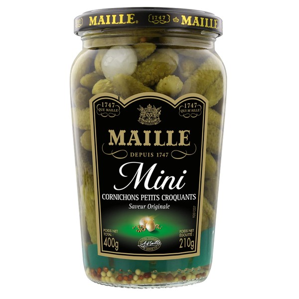 Maille Mini Original Flavour Pickles, 210 g Net Dried Jar
