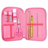 Depesche TOPModel 12230 One Love 3-Compartment Pencil Case with Glitter,