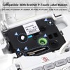 COLORWING Compatible with Brother P-touch 18 mm tapes TZe-241 D400