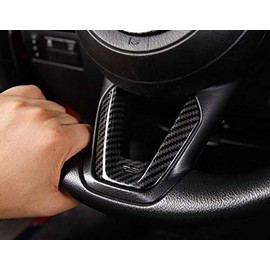 KADEKO Compatible for MazDA ATENZA/AXELA/CX-3/CX-5 Steering Wheel Lower V Type Cover Garnish Carbon Tone