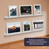 Picture Ledge Shelf for Wall [White, 60 Inch, 2 Pack]
