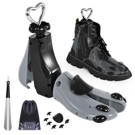 UHIAGREE Shoe Stretcher Women Men, Boot Stretcher Women, Adjustable Unisex Boot Wide Feet, Grey (L(1 Pack for Women Size 9-14, Men's 8-13)), Grey(1 Pack for Women Size 9-14, Men's 8-13)